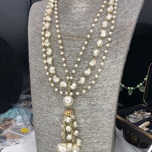 Faux Pearl Necklace